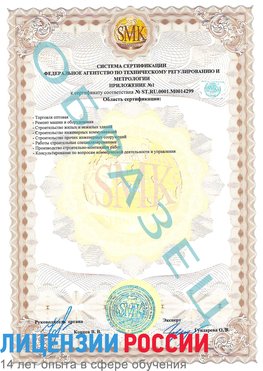 Образец сертификата соответствия (приложение) Усолье-Сибирское Сертификат ISO 14001
